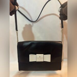 Kate Spade Elegant Black and Cream Crossbody Bag